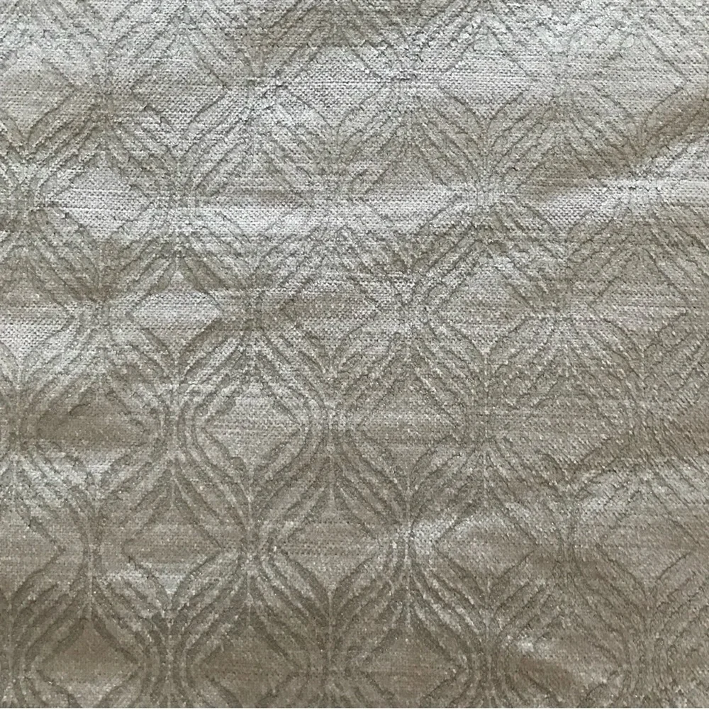 West Elm Silver Velvet Luster Metallic Ogee Duvet Cover